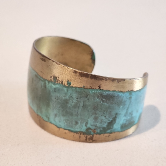 Brass Cuff Bracelet - Picture 3 of 4